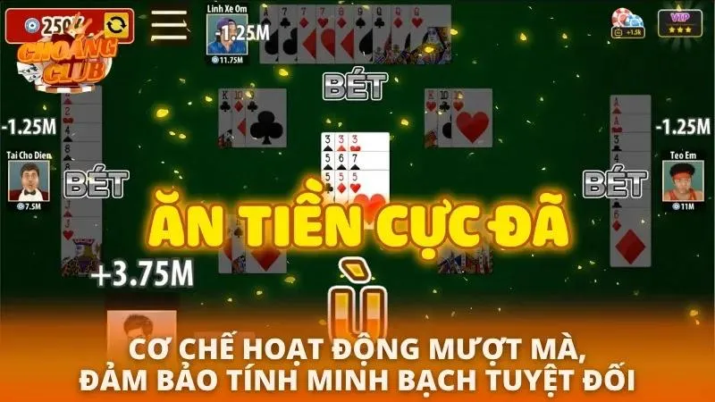 Người chơi thực hiện thao tác bốc lá mới và xếp quân một cách mượt mà