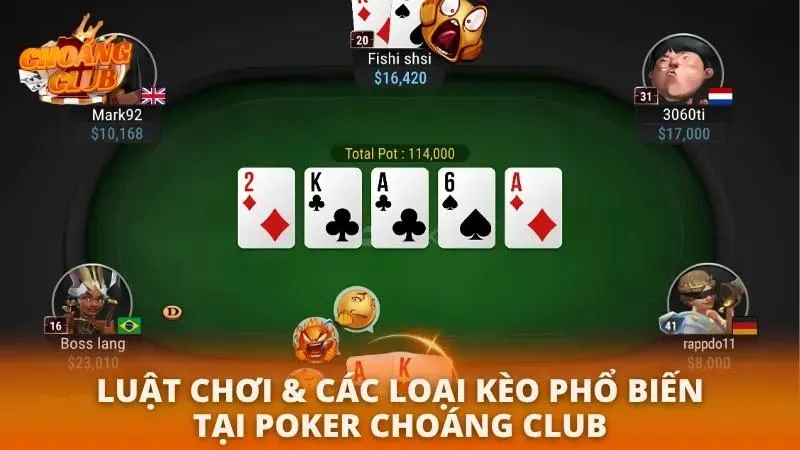 Cách Chơi Poker Choáng Club | Chi Tiết & Mẹo Thắng Lớn 2026 Bộ quy tắc chơi cơ bản mà newbie cần biết