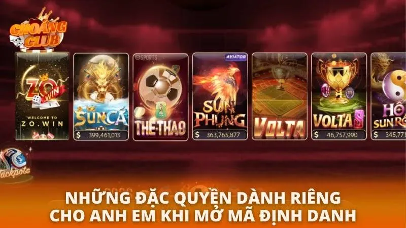 Đăng Ký Choáng Club Trong 60 Giây | Nhận Thưởng Tân Thủ 2026 Quyền lợi khác biệt của người chơi khi mở mã định danh