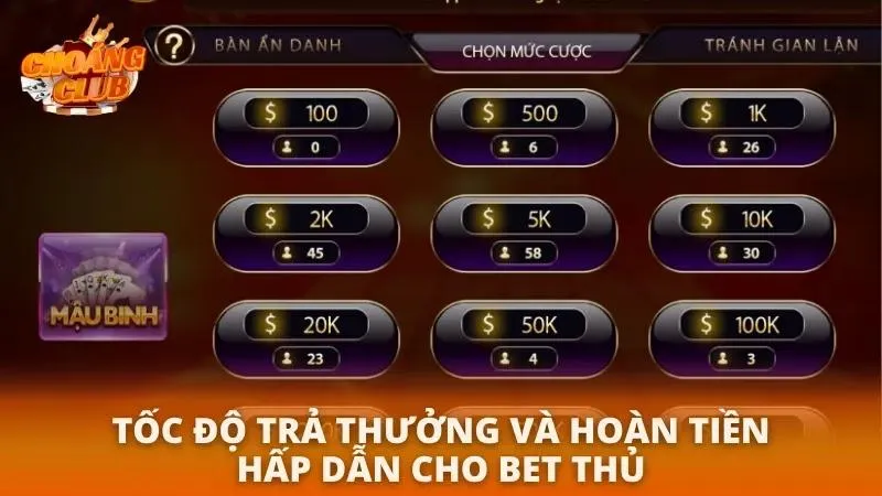 Cách Chơi Mậu Binh Choáng Club | Hướng Dẫn Thắng Lớn 2026 Tốc độ trả thưởng nhanh chóng mang lại sự hài lòng tuyệt đối cho bet thủ