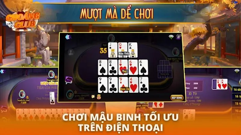 Cách Chơi Mậu Binh Choáng Club | Hướng Dẫn Thắng Lớn 2026 Giao diện trải nghiệm game bài cực kỳ mượt mà trên điện thoại di động