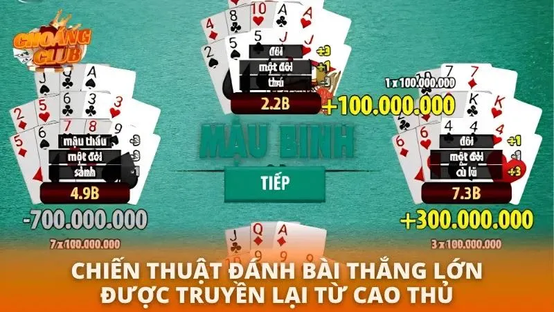 Cách Chơi Mậu Binh Choáng Club | Hướng Dẫn Thắng Lớn 2026 Áp dụng linh hoạt các chiến thuật xếp bài giúp gia tăng tỷ lệ chiến thắng